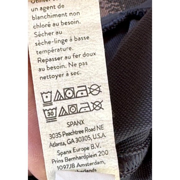 SPANX  Tan Jogger Track Pants High-Rise Elastic  Waist Size Large .Gray/Blue - Picture 15 of 16